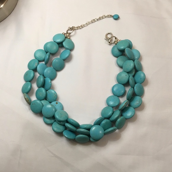 Turquoise Necklace—Three Strand - Picture 2 of 11